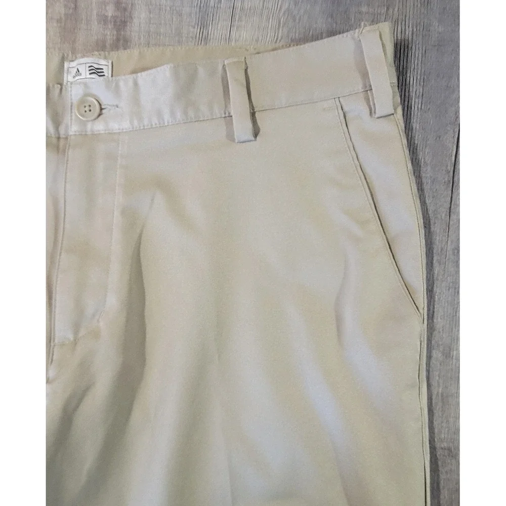 Adidas Mens 34x30 Beige Straight Leg‎ Performance Tech Golf Chino Pants Euc